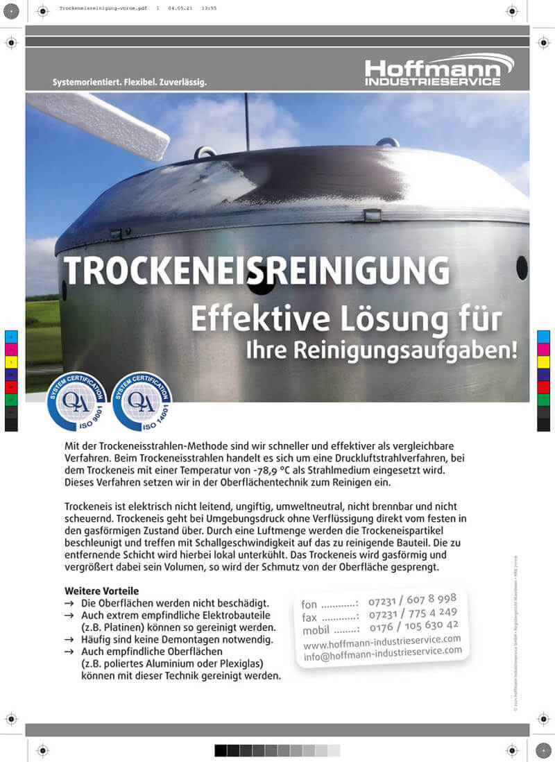 Flyer (Hoffmann Industrieservice GmbH)